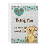 A Boy's Best Friend Photo BabyThank You Notes Personalized Invitations