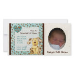 A Boy's Best Friend Photo Birth Announcement Photo Cards