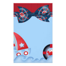 A Boys Sea Life Baby Shower Stationery Paper