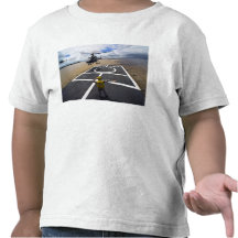 A Brazilian Eurocopter prepares to land Shirts