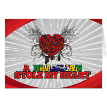 A Brazilian Stole my Heart Greeting Card
