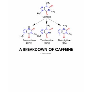 A Breakdown Of Caffeine (Caffeine Metabolites) shirt