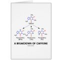 breakdown of caffeine  chemical molecules  flyer from zazzle com