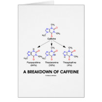 A Breakdown Of Caffeine (Chemical Molecules) cards by wordsunwords A Breakdown Of Caffeine (Chemical Molecules) cards