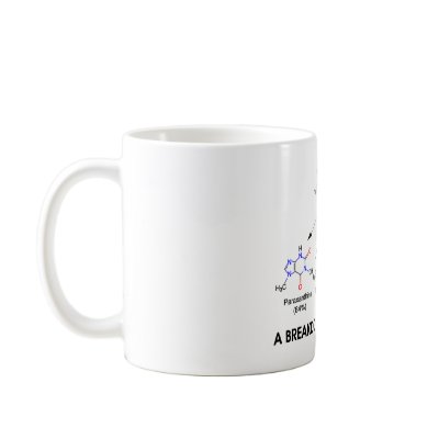 A Breakdown Of Caffeine (Chemical Molecules) Coffee Mug by wordsunwords