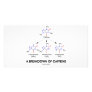 A Breakdown Of Caffeine (Chemical Molecules) Customized Photo Card
