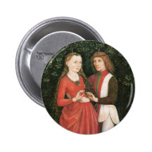 A Bridal Pair ~ artist unknown Pinback Button
