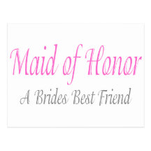 A Bride's Best Friend Postcard