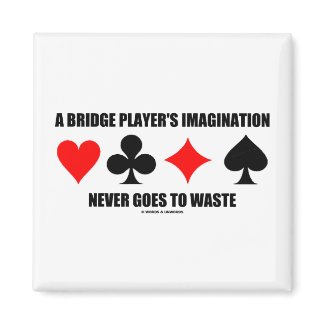 A Bridge Player's Imagination Never Goes To Waste magnet