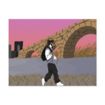 A Bridge View Stroll (digital) alt Postcard
