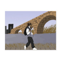 A Bridge View Stroll (digital) Postcard