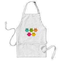 A Bright Bunch of Owls Apron
