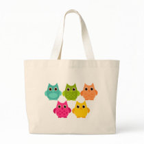 A Bright Bunch of Owls Bag