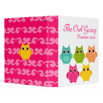 A Bright Bunch of Owls binders by candystore A Bright Bunch of Owls binders