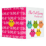 A Bright Bunch of Owls binders