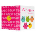 A Bright Bunch of Owls binder