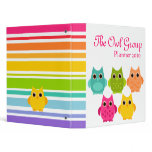 A Bright Bunch of Owls binders