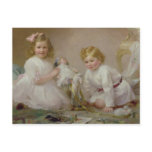 A Brother and Sister Playing, 1915 Postcards