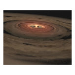 A brown dwarf surrounded by a swirling disk photograph