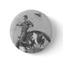 A Bucking Bronco by Remington, Vintage Cowboy Pins