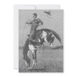 A Bucking Bronco by Remington, Vintage Cowboy Personalized Invite