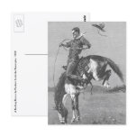 A Bucking Bronco by Remington, Vintage Cowboy Post Card