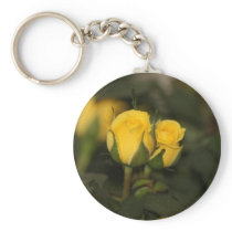 A Budding Friendship (Yellow Rose) Keychains