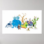 A Bug's Life Characters P.T. Flea Francis et. al. Poster