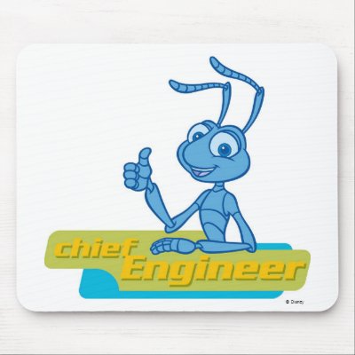 A Bug's Life Flik "Chief Engineer" Disney mousepads