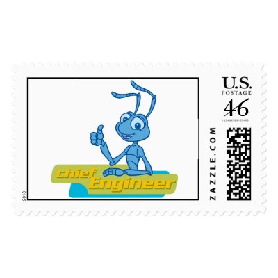 A Bug's Life Flik "Chief Engineer" Disney stamps