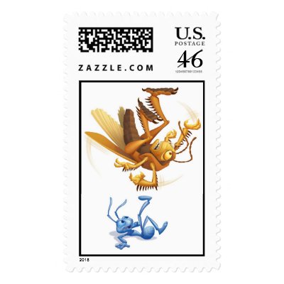 A Bug's Life Flik juggling Hopper Disney stamps