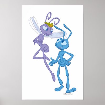 A Bug's Life Flik & Princess Atta Disney posters