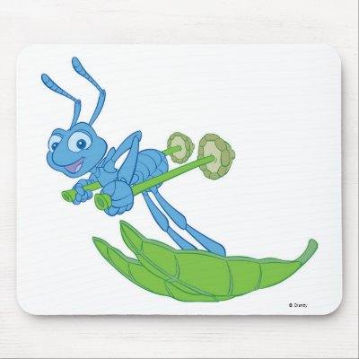 A Bug's Life Flik Skiing Disney mousepads