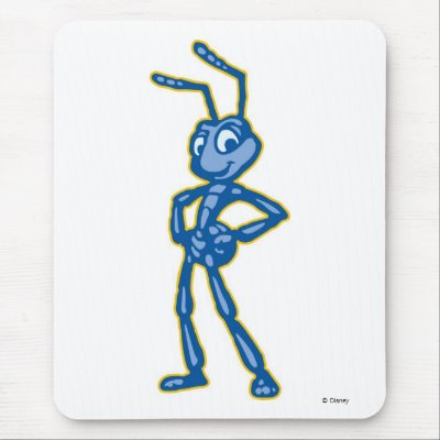 A Bug's Life Flik Standing Blue and Gold Disney mousepads