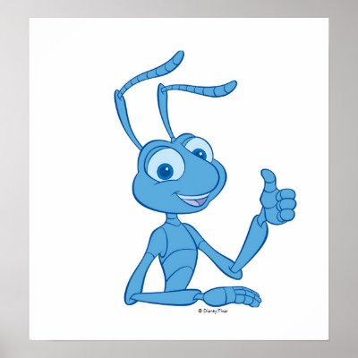 A Bug's Life Flik thumbs up Disney posters