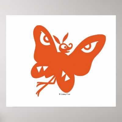A Bug's Life Gypsy Flying Silhouette Disney posters
