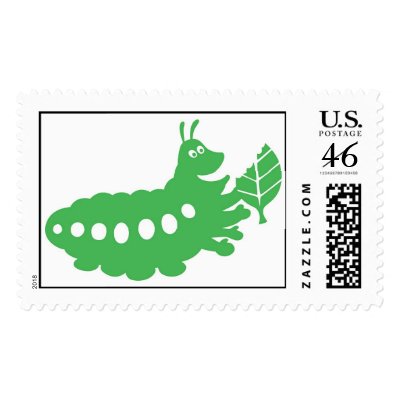 A Bug's Life Heimlich eating leaf cutout Disney Stamp by disney