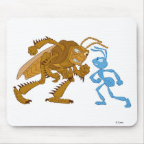 A Bug's Life Hopper and Flik want to fight Disney Mouse Pad