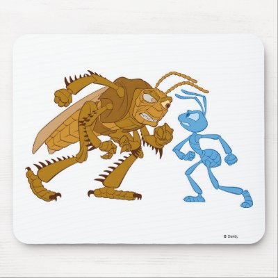 A Bug's Life Hopper and Flik want to fight Disney mousepads