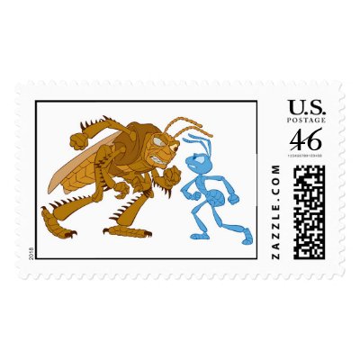 A Bug's Life Hopper and Flik want to fight Disney stamps
