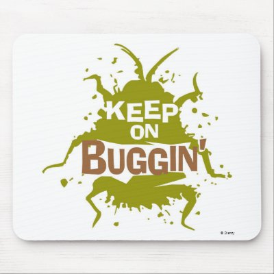 A Bug's Life Keep on Buggin' Logo Disney mousepads