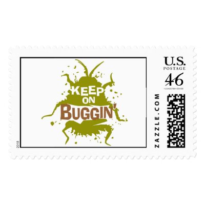 A Bug's Life Keep on Buggin' Logo Disney stamps