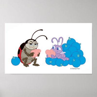 A Bug's Life Ladybug and Dot Playing Disney posters