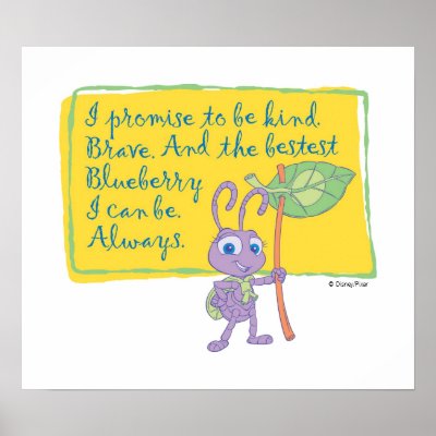 A Bug's Life Princess Dot Pledge Disney posters