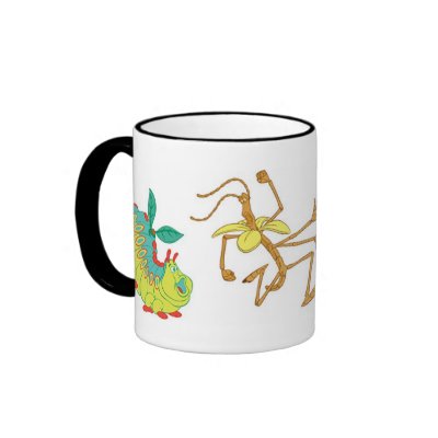 A Bug's Life's characters chase after candy corn mugs