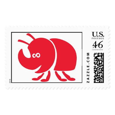 A Bug's Life's Dim in Red Disney stamps