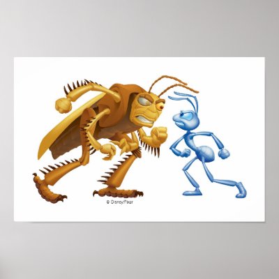A Bug's Life's Flik and Hopper  Disney posters