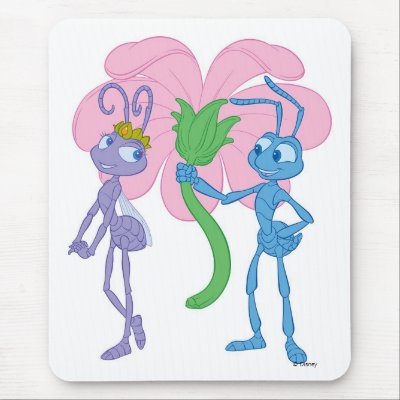 A Bug's Life's Flik and Princess Atta Disney mousepads