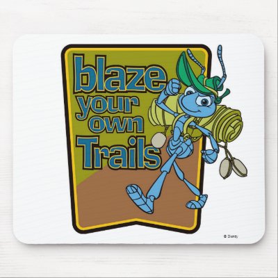 A Bug's Life's Flik "Blaze Your Own Trails" Disney mousepads