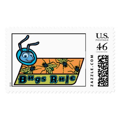 A Bug's Life's Flik "Bugs Rule" Disney stamps